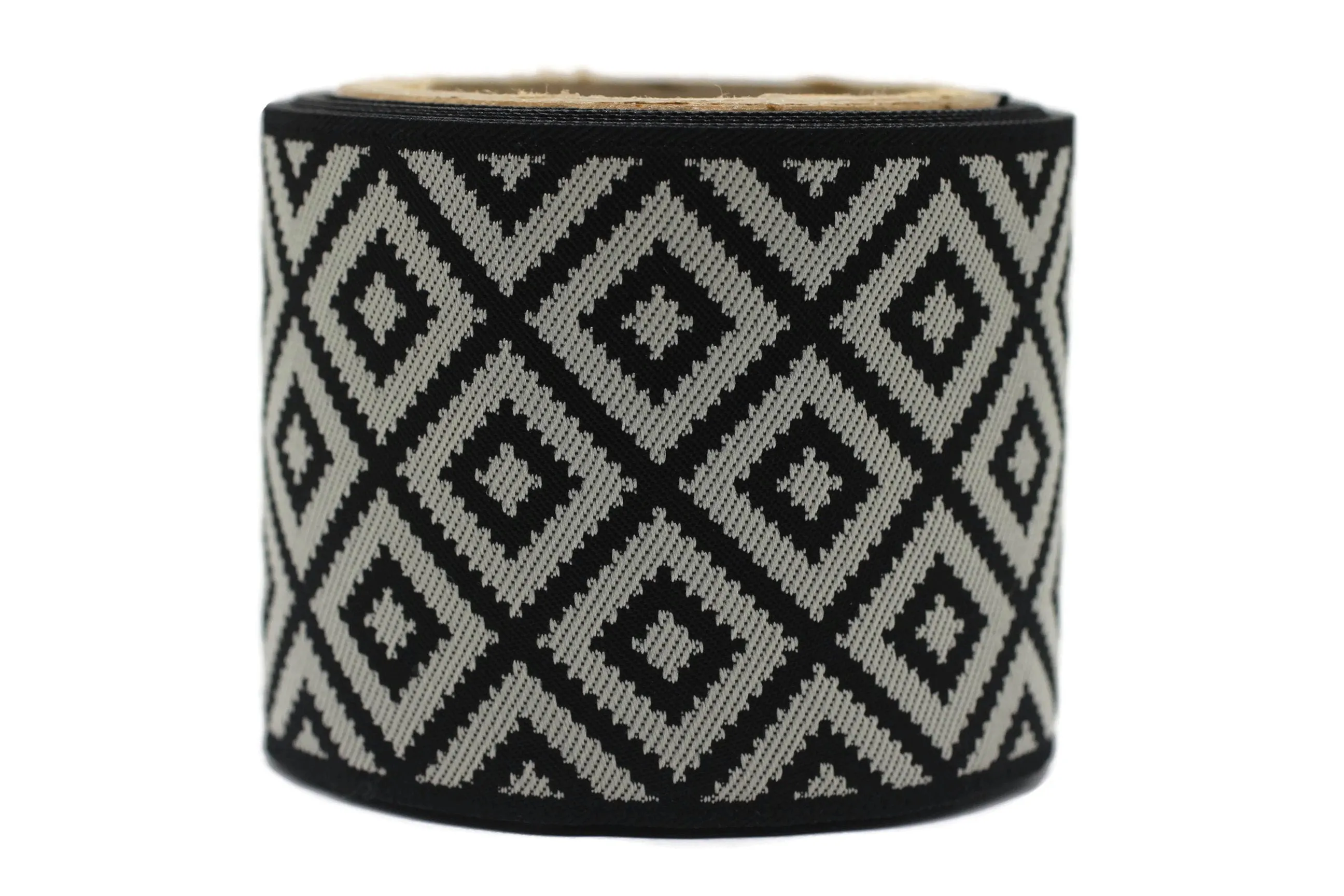100mm Purple&Light Gray Mosaic Ribbon for Drapery Banding (3.93 in), Jacquard Trim, Drapery Banding Tape, Curtain Making Fabric Drape 194 V8