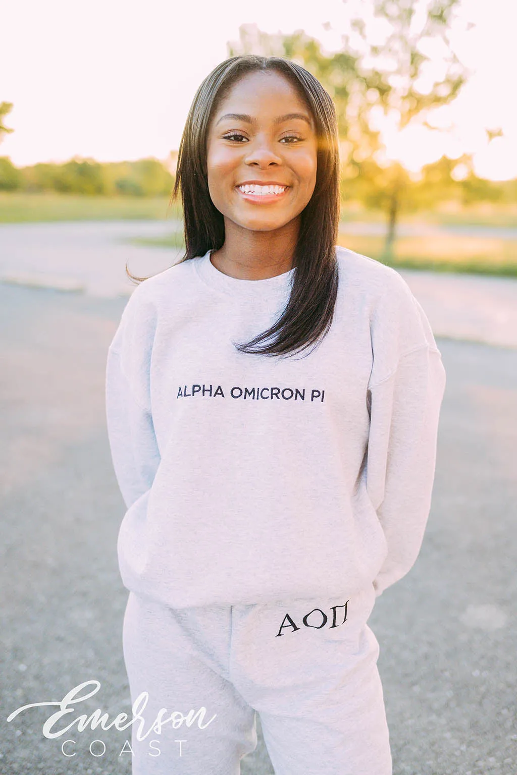 Alpha Omicron Pi PR Simple Crewneck