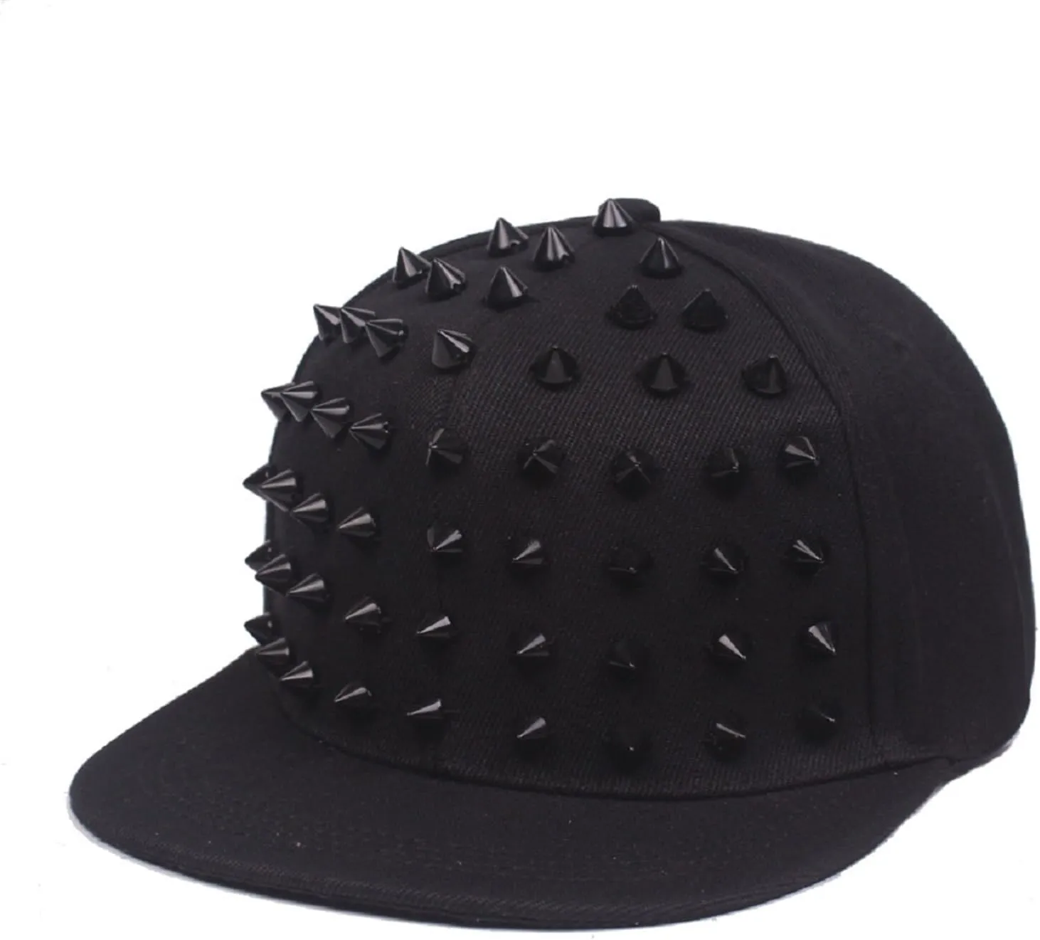 BAIMORE Unisex Baseball Cap Rock Cool Hip Hop Studded Rivet Snapback Flat Cap Hat