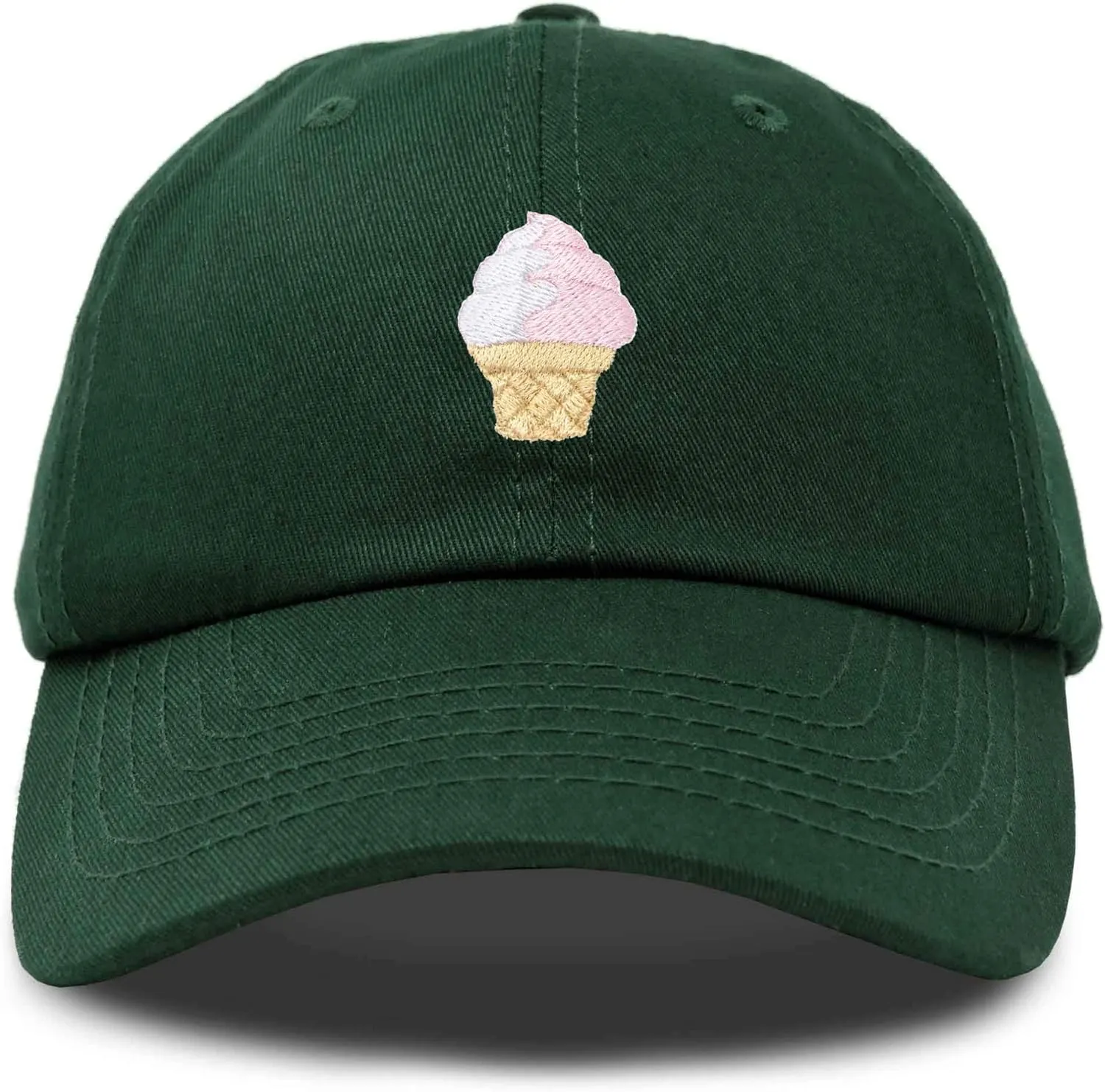 DALIX Soft Serve Ice Cream Hat Cotton Baseball Cap