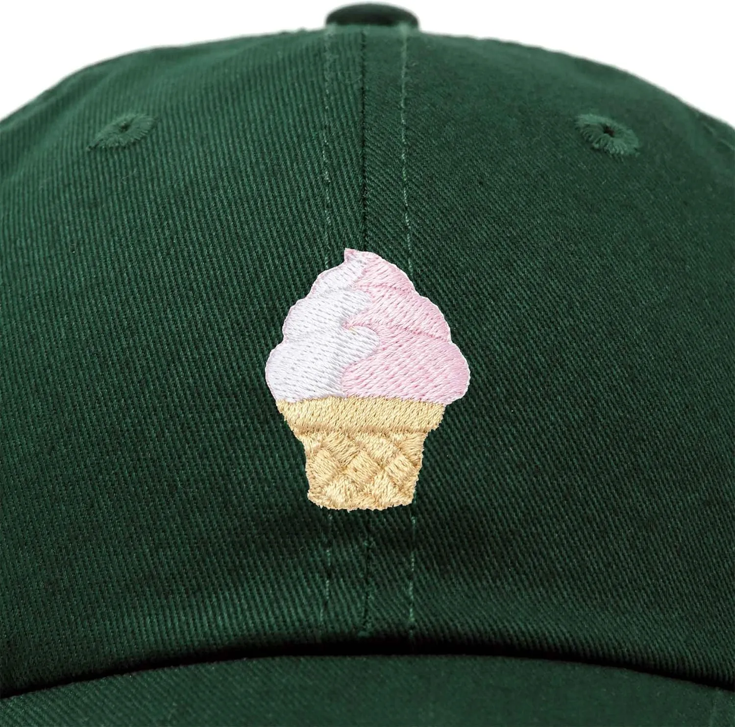 DALIX Soft Serve Ice Cream Hat Cotton Baseball Cap