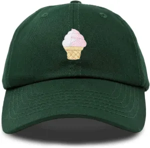 DALIX Soft Serve Ice Cream Hat Cotton Baseball Cap