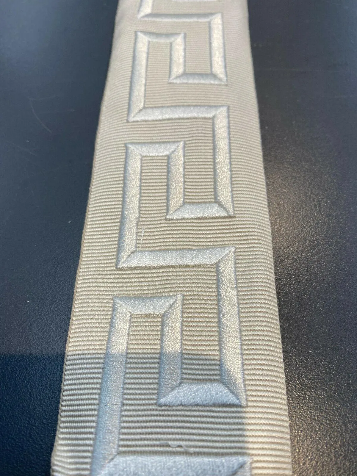 Embroidery Ivory Greek Key Trim Tape By The Yard