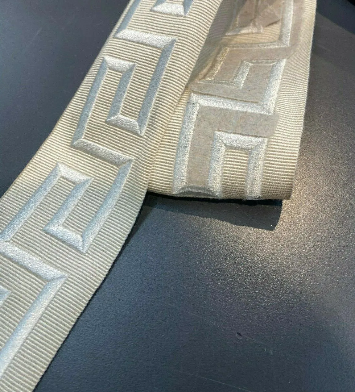Embroidery Ivory Greek Key Trim Tape By The Yard