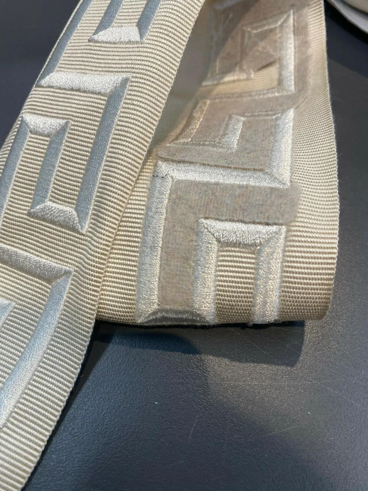 Embroidery Ivory Greek Key Trim Tape By The Yard