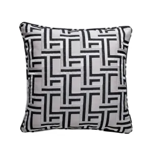 greg natale | forbes cushion | black   grey - DC
