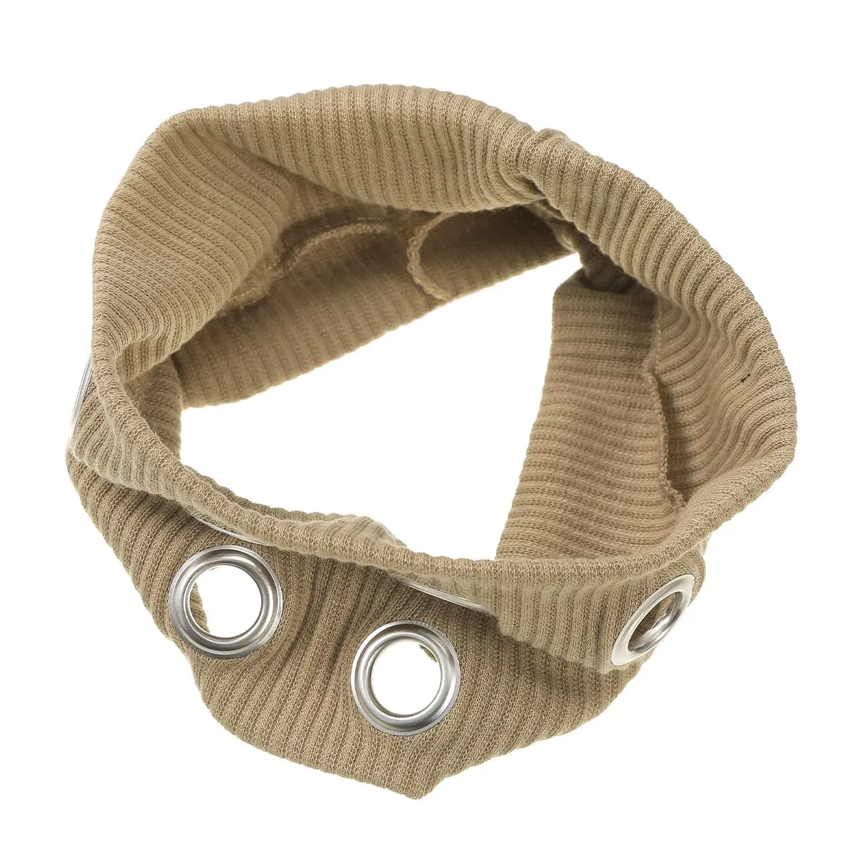 Hollow Eyelet Elastic Headband,Studded Headband Punk Style Rivet,Eyelets Elastic Stretchy Casual Hair Accessory (Grey, Adjustable)