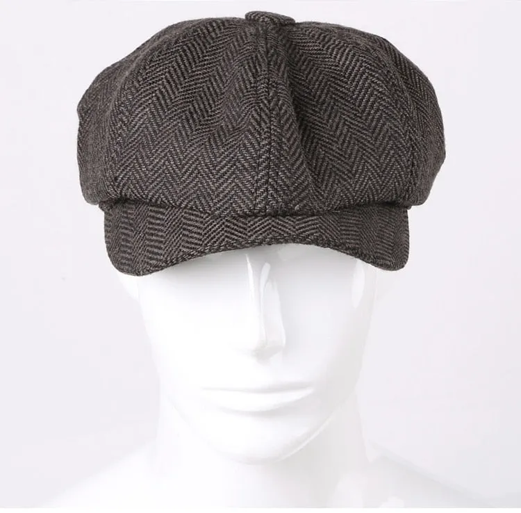 Newsboy Herringbone Cap