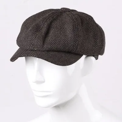 Newsboy Herringbone Cap