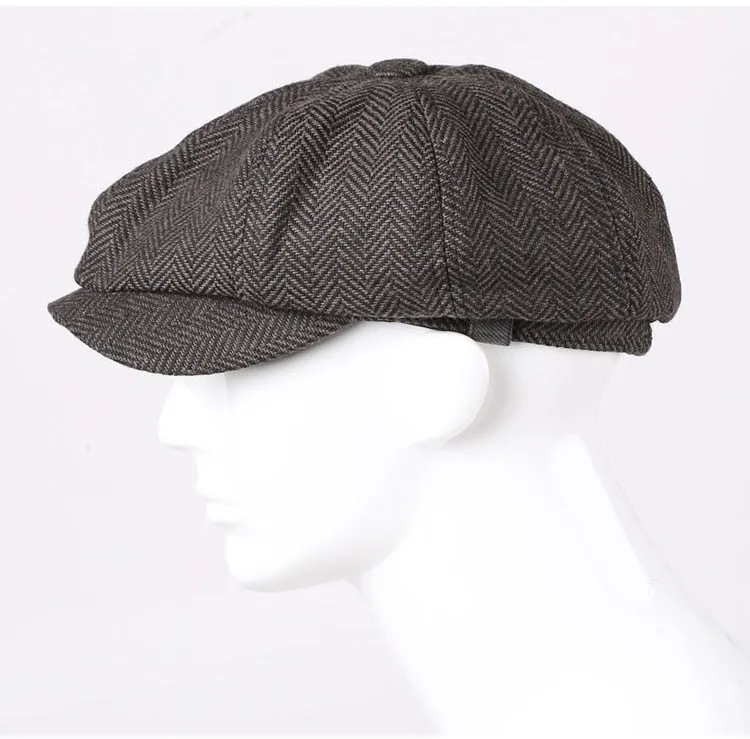 Newsboy Herringbone Cap