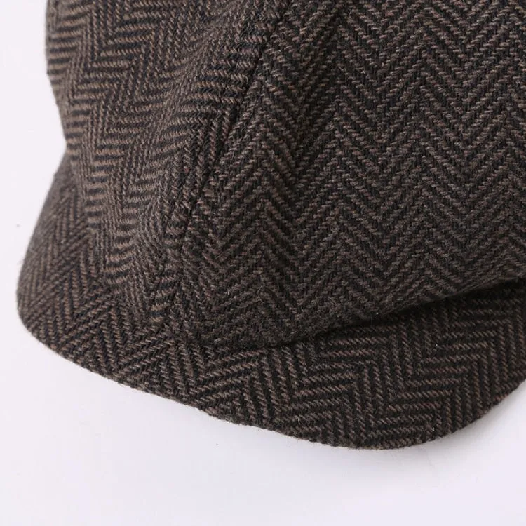 Newsboy Herringbone Cap