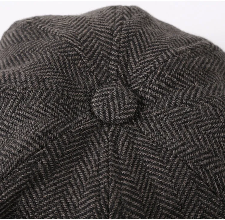 Newsboy Herringbone Cap