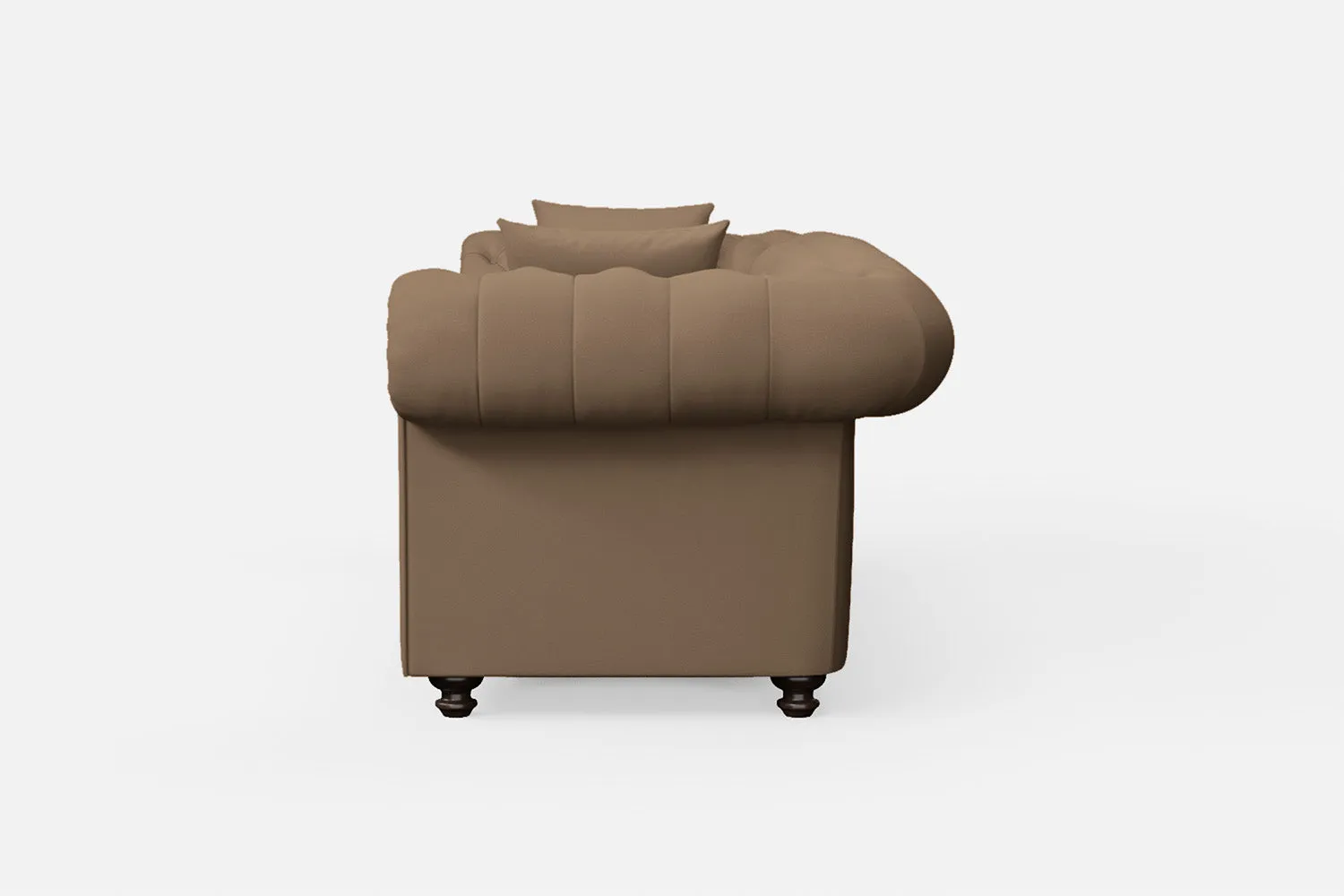 Pesaro 3 Seater Sofa Stone Leather