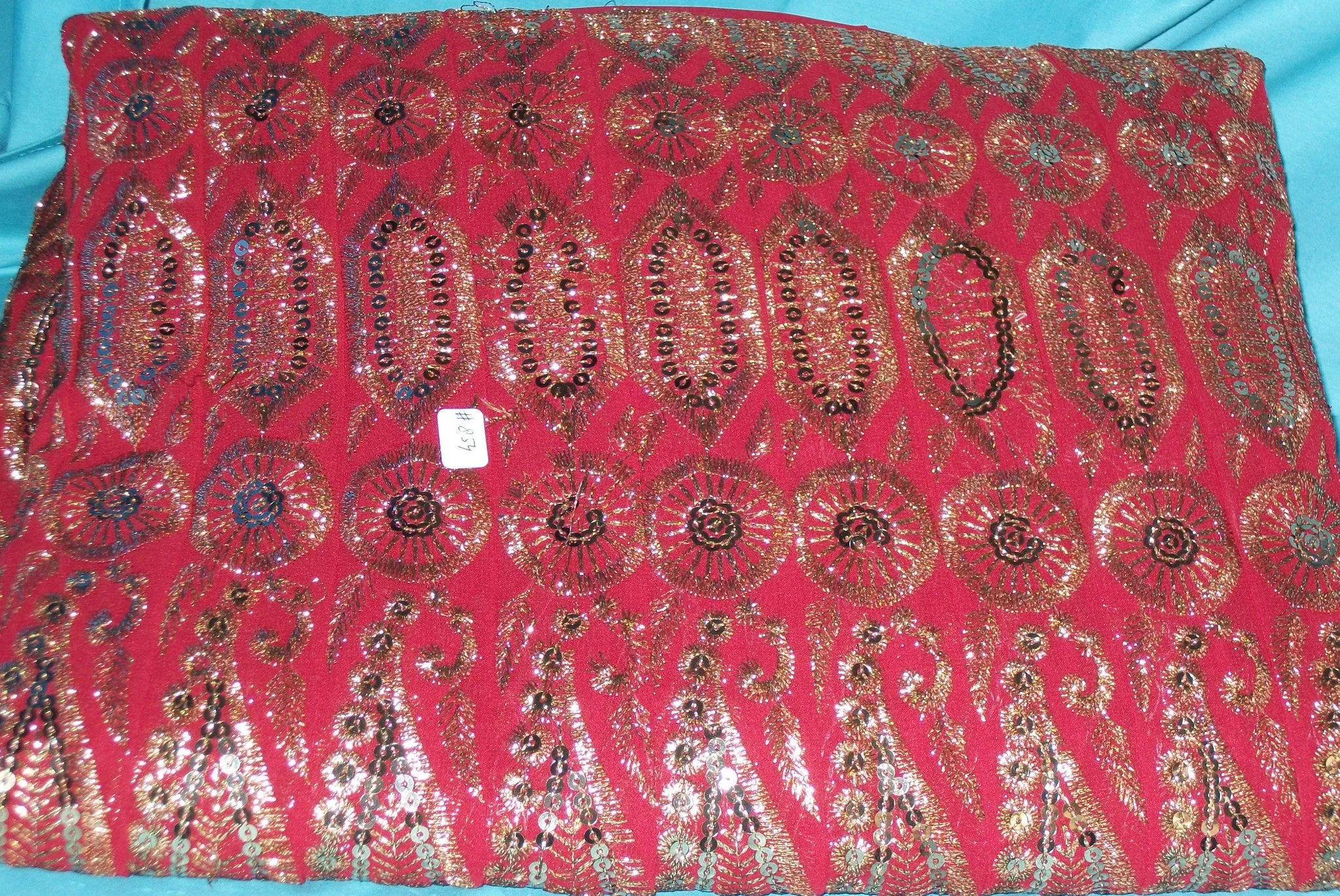 Saree Ghagra Red Chiffon