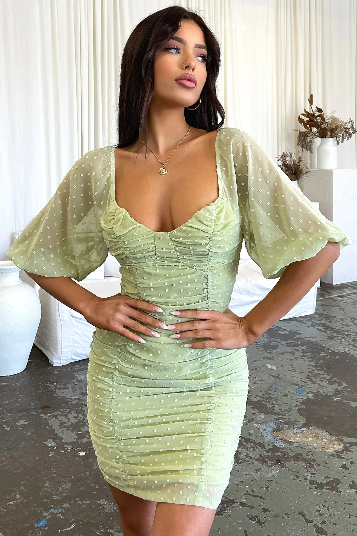 Stacey Dress - Green