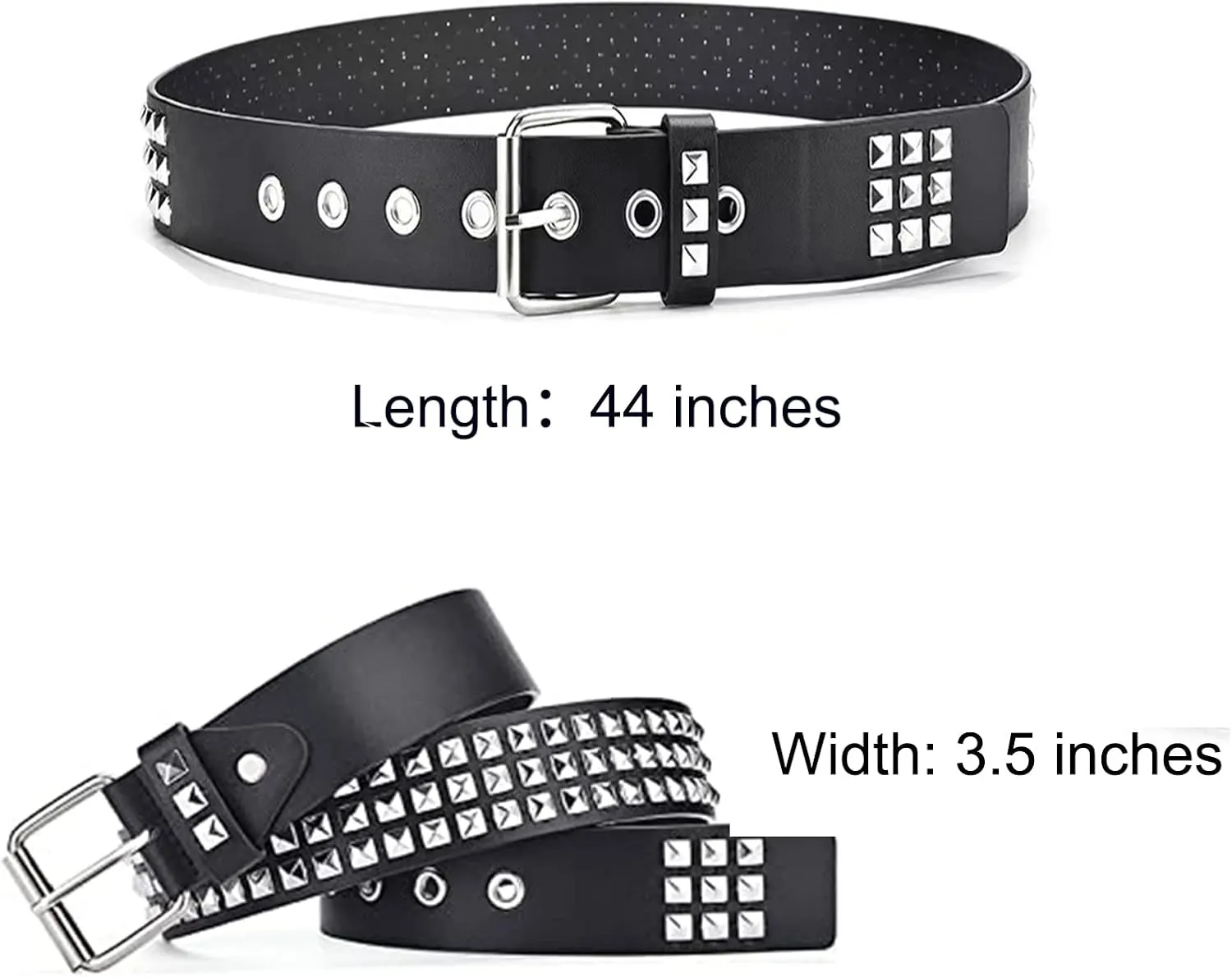 Studded Punk Y2K Goth Belt for Men or Women