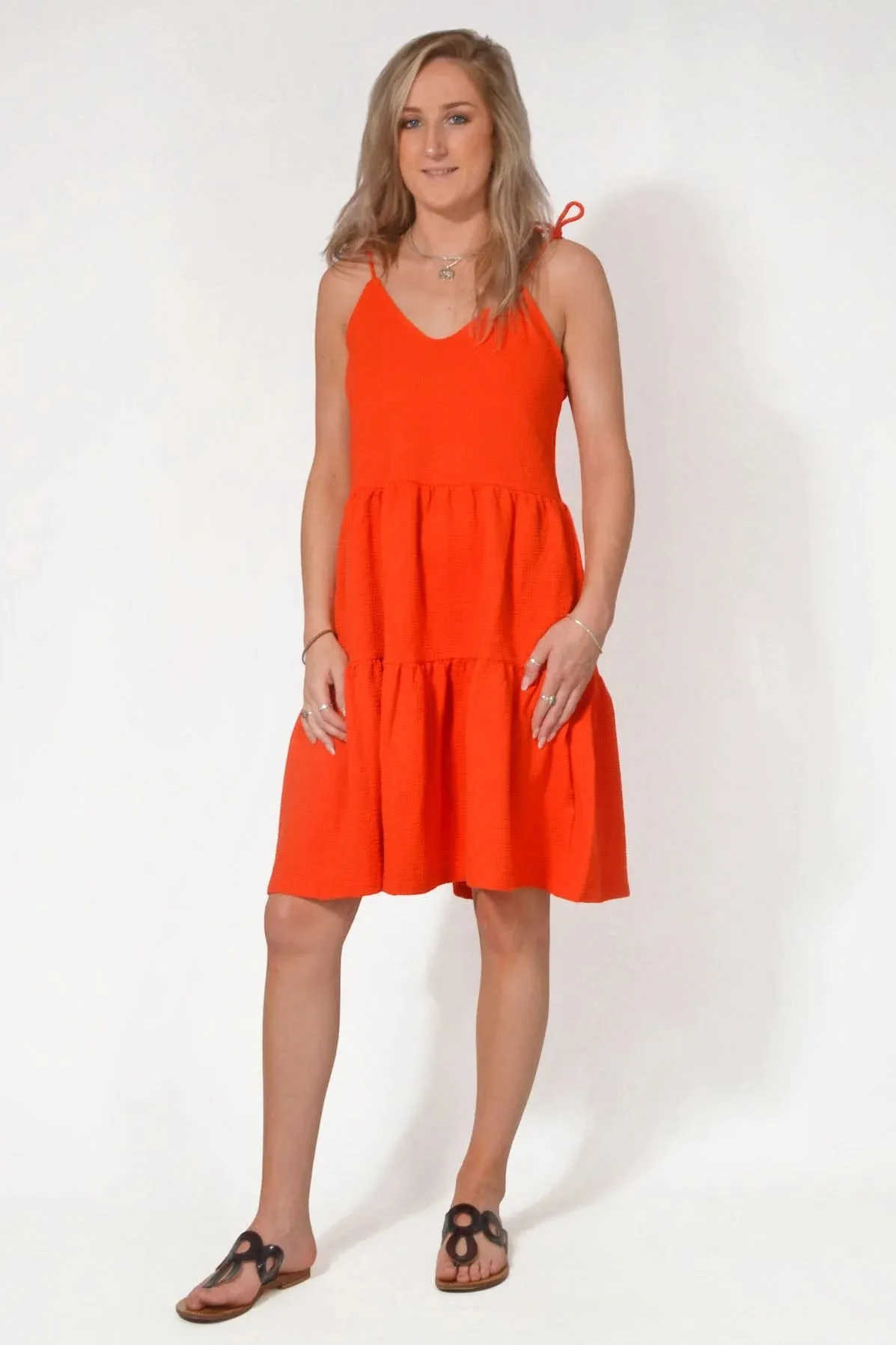 Textured Stretch Sun Dress