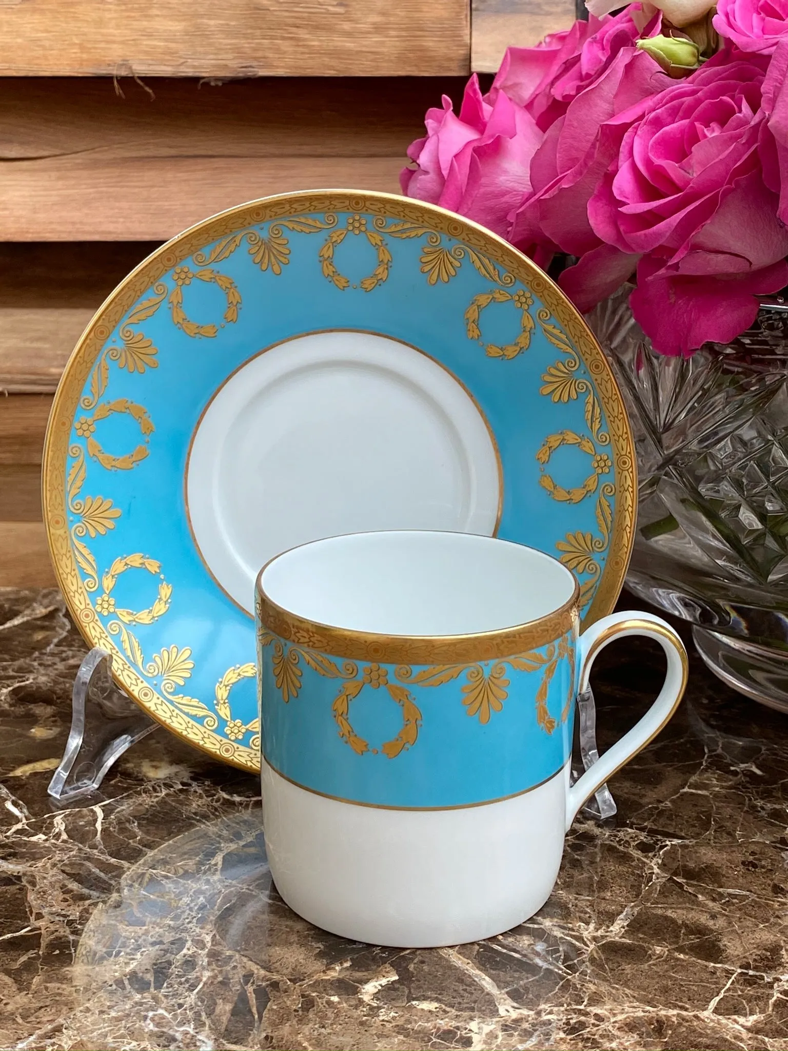 Vintage Hutschenreuther, Teacup and saucer.