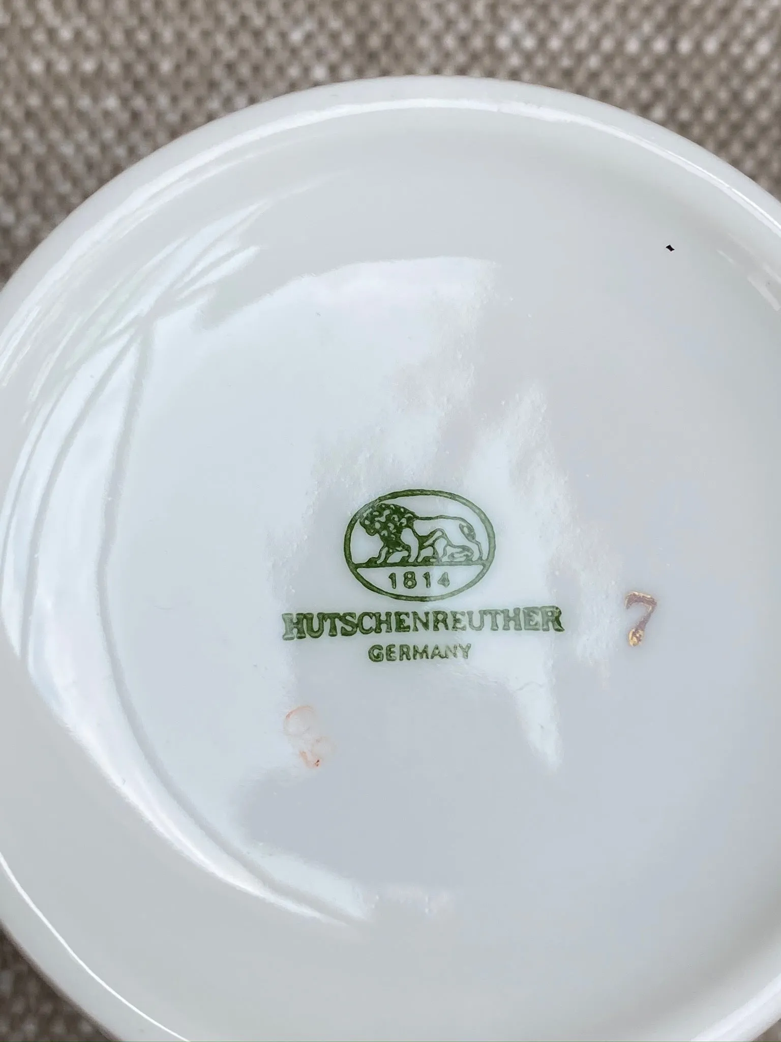 Vintage Hutschenreuther, Teacup and saucer.